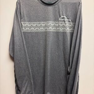 Islander Charcoal Patterned Long Sleeve Shirt‎